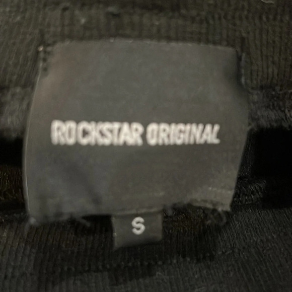 Rockstar Black track jogging pants size Small Streetwear - Picture 14 of 16